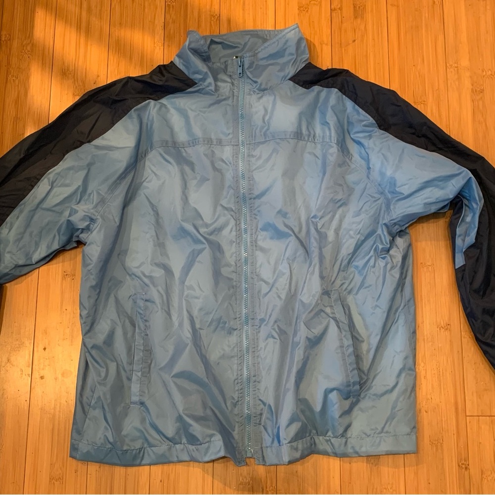 Haband Light Blue and Navy Windbreaker